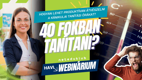 40 fokban tanítani? WEBINÁRIUM rögzített felvétel